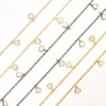 Load image into Gallery viewer, Created White Opal Triangle Shape Dangle Chain. CWO5