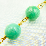 Load image into Gallery viewer, Amazonite Gold Plated Wire Chain. AMZ16
