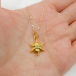 Load image into Gallery viewer, GDP142. 14k Solid Gold Star Diamond Charm