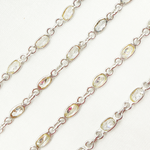 Load image into Gallery viewer, Cubic Zirconia Small Oval Shape Connected Chain. CZ31