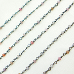 Load image into Gallery viewer, Multi Spinal Faceted Roundel Wire Wrapped Chain. MSP1