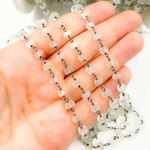 Load image into Gallery viewer, Siloni Moonstone Oxidized Wire Chain.