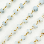 Load image into Gallery viewer, Blue Opal Gold Plated Wire Chain. BLO4
