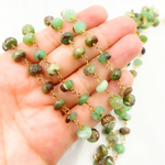 Load image into Gallery viewer, Chrysoprase Gold Plated Wire Chain.