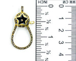 Load image into Gallery viewer, Pave Diamond &amp; Sterling Silver Enamel Star Clasp. We have Light Blue, Black &amp; White, please call us for particular color.  DC224

