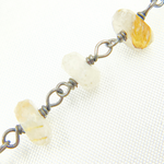 Load image into Gallery viewer, Golden Rutile Oxidized Wire Chain. GRU18