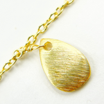 Load image into Gallery viewer, CZ Pear Shape & Pear Curved Shape Alternate Dangle Wire Chain.