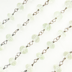 Load image into Gallery viewer, Green Amethyst Oxidized Wire Chain. AME21
