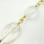 Load image into Gallery viewer, Aquamarine Oval Gold Plated Wire Chain. AQU15