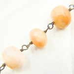 Load image into Gallery viewer, Pink Opal Oxidized Wire Chain. POP12