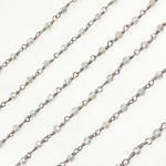 Load image into Gallery viewer, Coated Labradorite Oxidized Wire Chain. CLB28