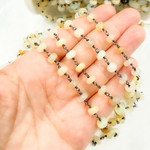 Load image into Gallery viewer, Ethiopian Opal Oxidized Wire Chain. ETH8