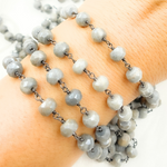 Load image into Gallery viewer, Coated Quartz Oxidized Wire Chain. CQU39