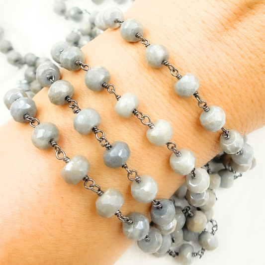 Coated Quartz Oxidized Wire Chain. CQU39