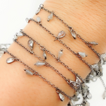 Load image into Gallery viewer, Coated Labradorite & CZ Dangle Chain