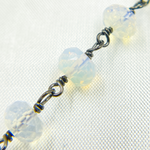 Load image into Gallery viewer, Opalite Oxidized Wire Chain. OPA12
