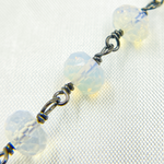 Load image into Gallery viewer, Opalite Oxidized Wire Chain. OPA12