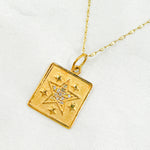 Load image into Gallery viewer, 14K Solid Gold Diamonds Star Charm. GDP43