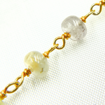 Load image into Gallery viewer, Multi Sapphire Pink Smooth Gold Plated Wire Chain. MSA26