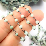 Load image into Gallery viewer, Amazonite Wire Wrap Chains