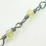 Load image into Gallery viewer, Multi Sapphire Oxidized Wire Chain. MSA18