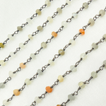 Load image into Gallery viewer, Multi Moonstone Wire Wrap Chain.