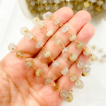 Load image into Gallery viewer, Golden Rutile Gold Plated 925 Sterling Silver Wire Chains