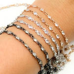 Load image into Gallery viewer, Cubic Zirconia Round Shape Connected Chains