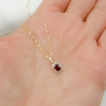 Load image into Gallery viewer, PN113006Y14RU1. 14k Solid Gold Diamond and Ruby Charm