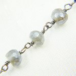 Load image into Gallery viewer, CLB53. Coated Labradorite Oxidized Wire Chain