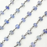 Load image into Gallery viewer, Tanzanite Oxidized Wire Chain