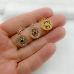 Load image into Gallery viewer, GDP258. 14K Solid Gold Diamond Fancy Charm