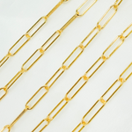 Load image into Gallery viewer, 14k Gold Filled Smooth Paperclip Link Chain. 4001GF
