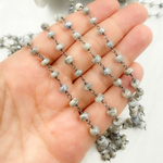 Load image into Gallery viewer, White Silverite Oxidized Wire Chain.