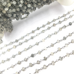 Load image into Gallery viewer, Black Rutile Wire Chain. BRU6