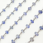 Load image into Gallery viewer, Iolite Oxidized Wire Chain. IOL3
