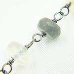 Load image into Gallery viewer, Multi Moonstone Oxidized Chain. MMS9