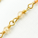 Load image into Gallery viewer, Coated Crystal Gold Plated Wire Chains