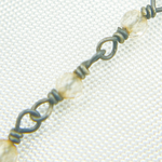 Load image into Gallery viewer, Coated Crystal Oxidized Wire Chain. CR20