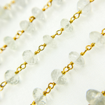 Load image into Gallery viewer, Crystal Rondel Gold Plated Wire Chain