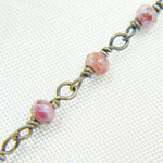 Load image into Gallery viewer, Pink Silverite Oxidized Wire Chain. SIL11
