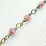 Load image into Gallery viewer, Pink Silverite Oxidized Wire Chain. SIL11
