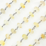 Load image into Gallery viewer, Golden Rutile Oxidized Wire Chain. GRU15