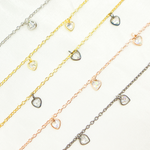 Load image into Gallery viewer, Cubic Zirconia Heart Shape Dangle Chain. CZ3
