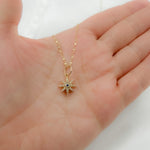 Load image into Gallery viewer, GDP36. 14K Solid Gold Diamonds Star Charm