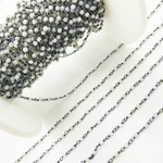 Load image into Gallery viewer, White Moonstone Oxidized Wire Chain. WMS26