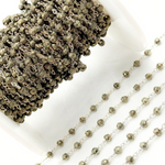 Load image into Gallery viewer, Pyrite 925 Sterling Silver Wire Chain. SPY1