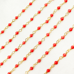Load image into Gallery viewer, Coral Gold Plated Wire Chain. COR12
