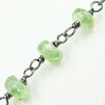 Load image into Gallery viewer, Green Kyanite Oxidized Wire Chain. KYA9
