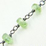 Load image into Gallery viewer, Green Kyanite Oxidized Wire Chain. KYA9